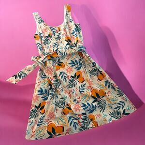 Anne Klein Sleeveless Spring Summer Mini Peach Dress Size 6 Medium Women‎ Bright